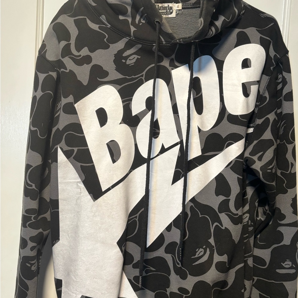 Bape Monochrome Camo Hoodie